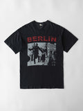 VINTAGE BLACK " BERLIN THE WALL " T-SHIRT
