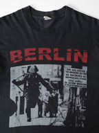 VINTAGE BLACK " BERLIN THE WALL " T-SHIRT