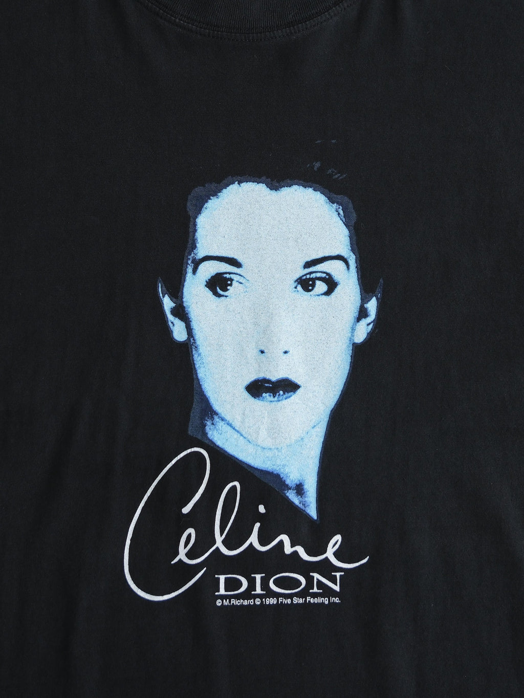 VINTAGE BLACK CELINE DION T-SHIRT