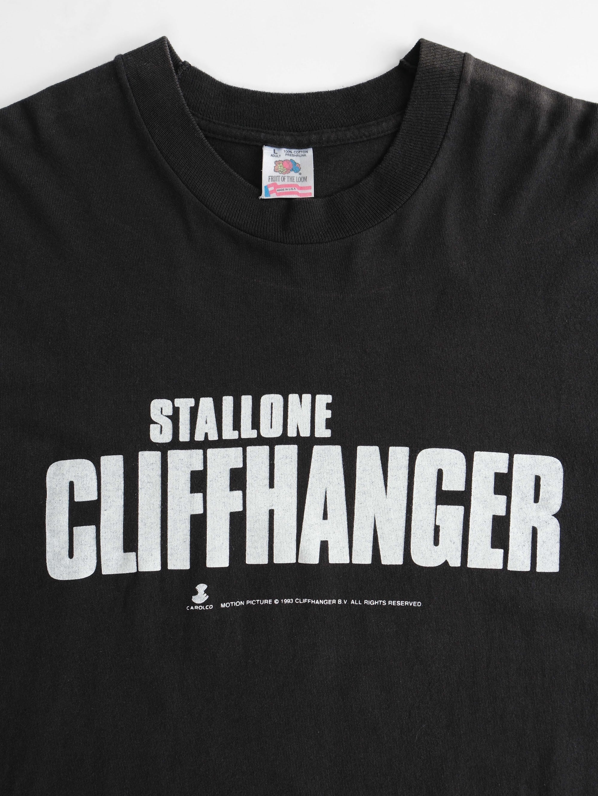 VINTAGE BLACK CLIFF HANGER T-SHIRT