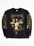 VINTAGE BLACK CRADLE OF FILTH MARTYRED FOR A MORTAL SIN LS T-SHIRT