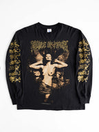 VINTAGE BLACK CRADLE OF FILTH MARTYRED FOR A MORTAL SIN LS T-SHIRT