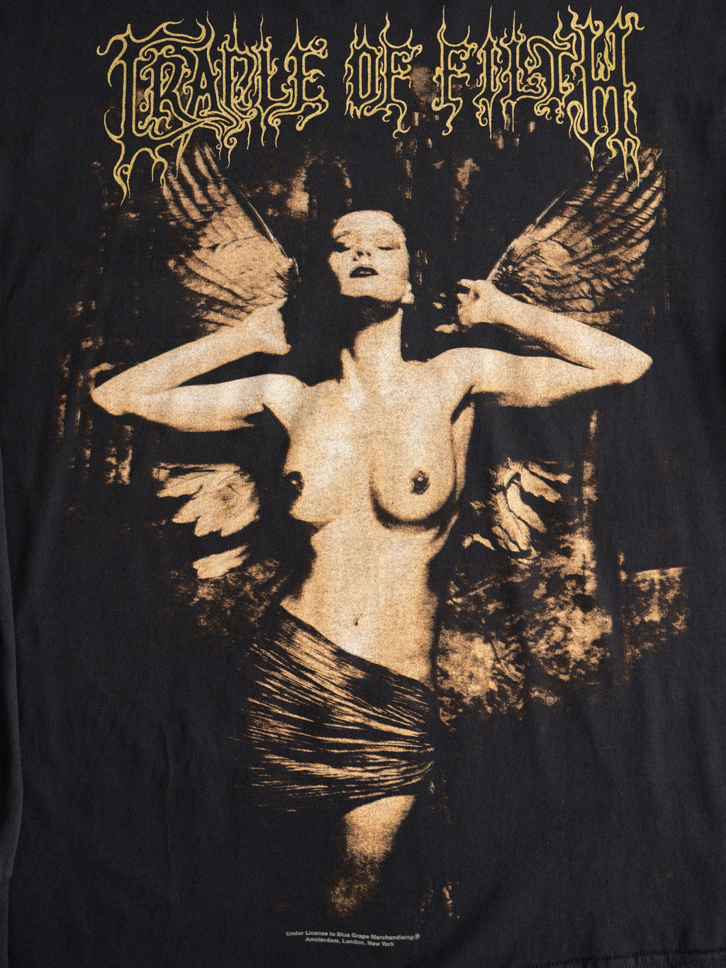 VINTAGE BLACK CRADLE OF FILTH MARTYRED FOR A MORTAL SIN LS T-SHIRT