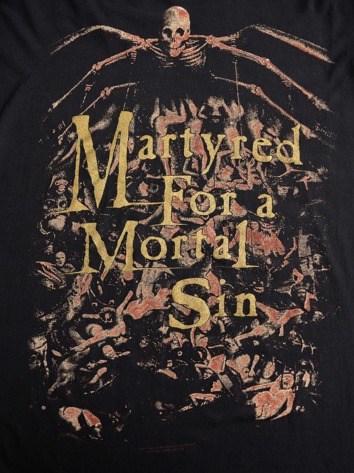 VINTAGE BLACK CRADLE OF FILTH MARTYRED FOR A MORTAL SIN LS T-SHIRT