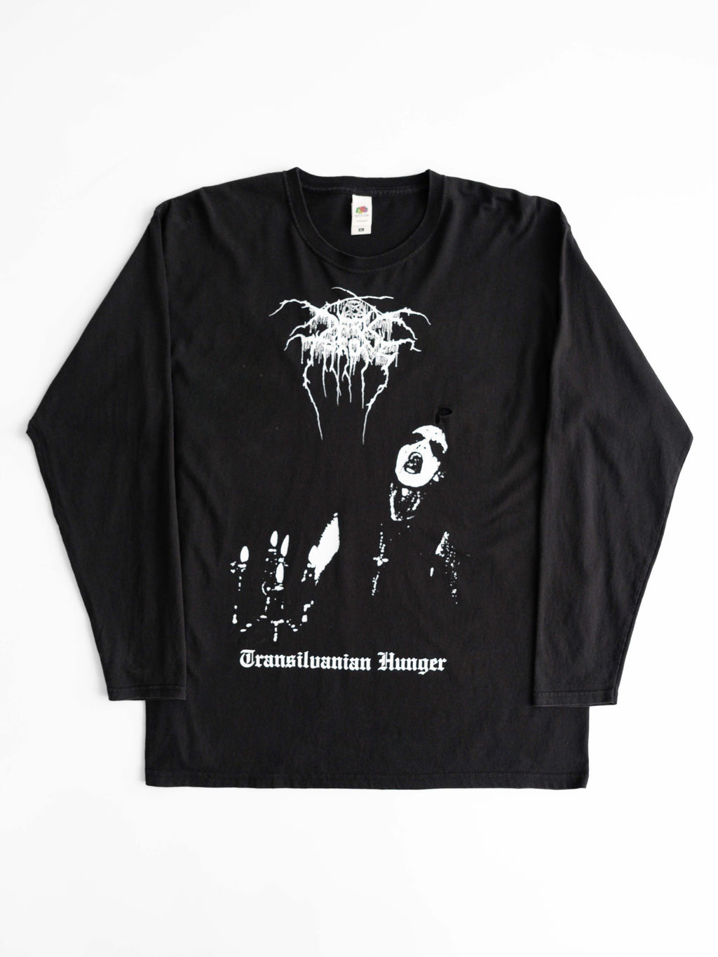 VINTAGE BLACK DARKTHRONE " TRANSILVANIAN HUNGER "  LS T-SHIRT