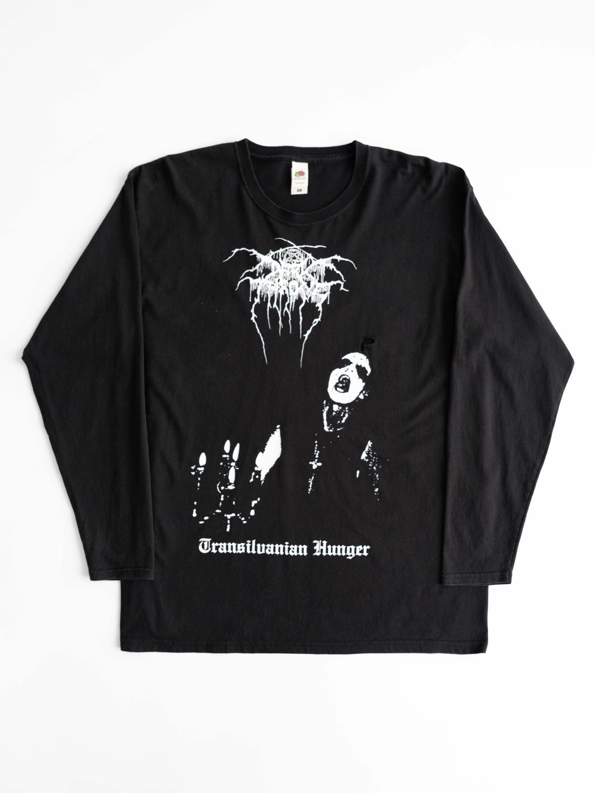 VINTAGE BLACK DARKTHRONE " TRANSILVANIAN HUNGER "  LS T-SHIRT