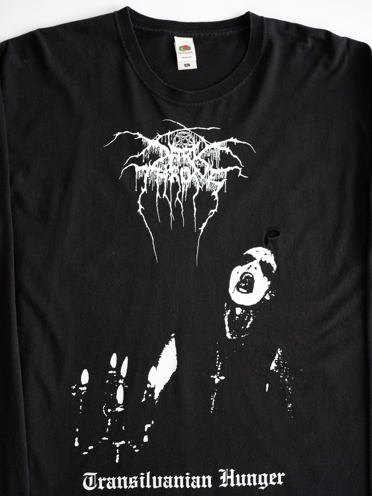 VINTAGE BLACK DARKTHRONE " TRANSILVANIAN HUNGER "  LS T-SHIRT