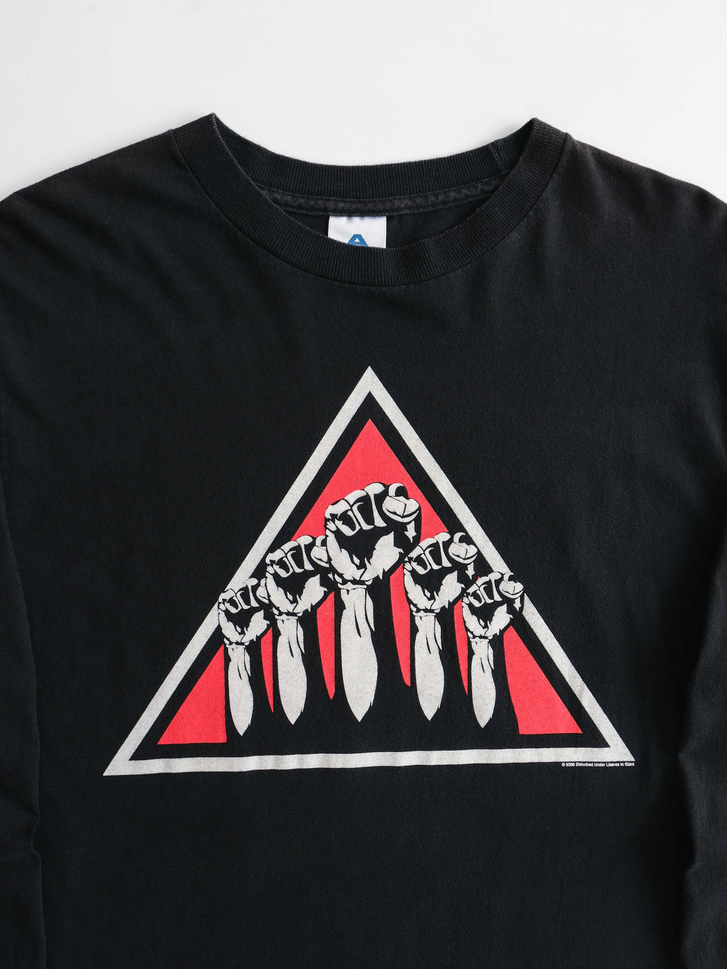 VINTAGE BLACK DISTURBED LS T-SHIRT