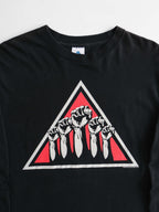 VINTAGE BLACK DISTURBED LS T-SHIRT