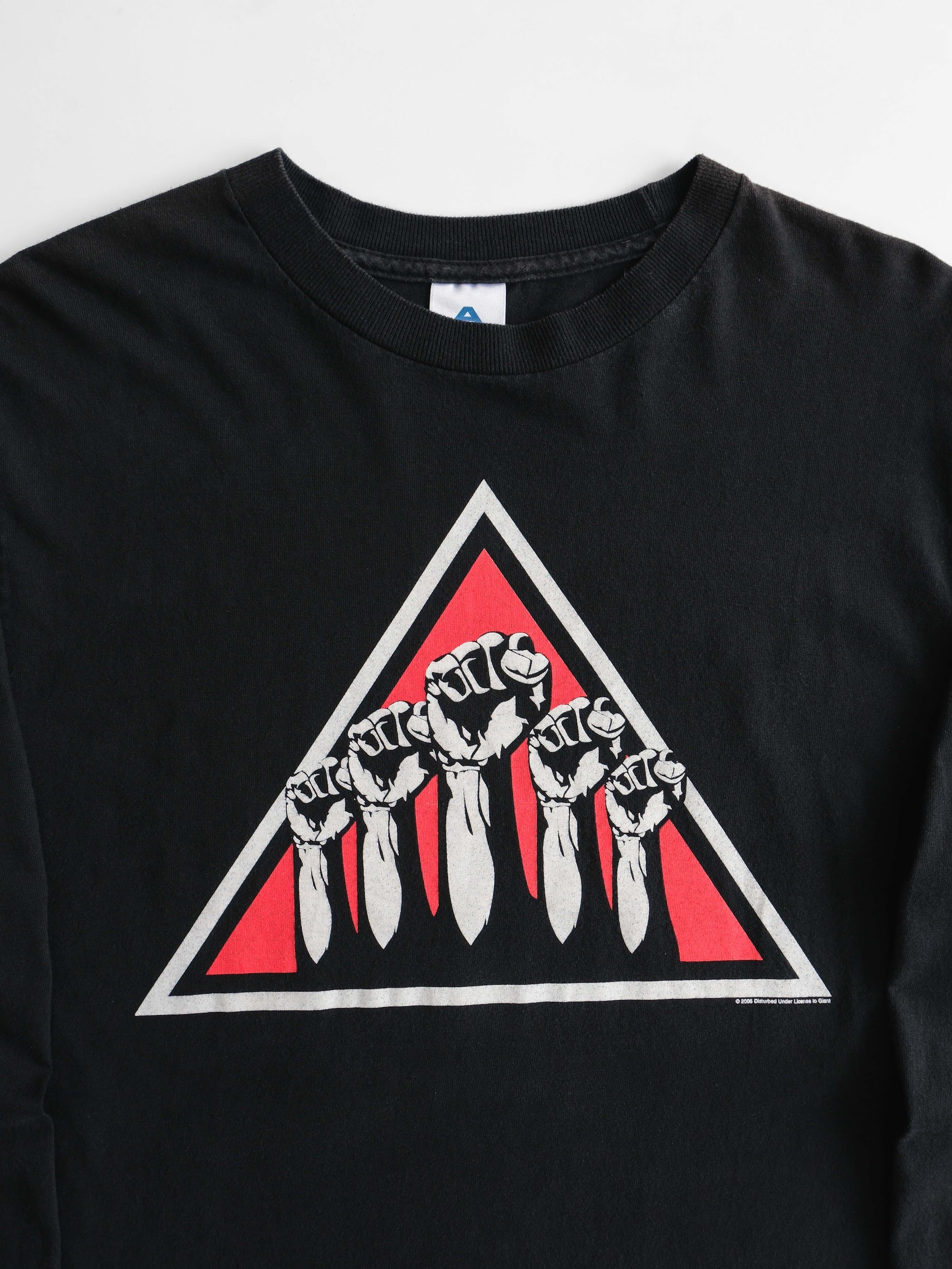 VINTAGE BLACK DISTURBED LS T-SHIRT