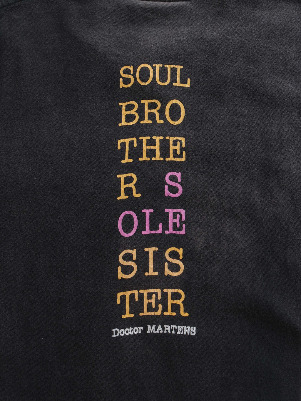 VINTAGE BLACK DR MARTENS  T-SHIRT