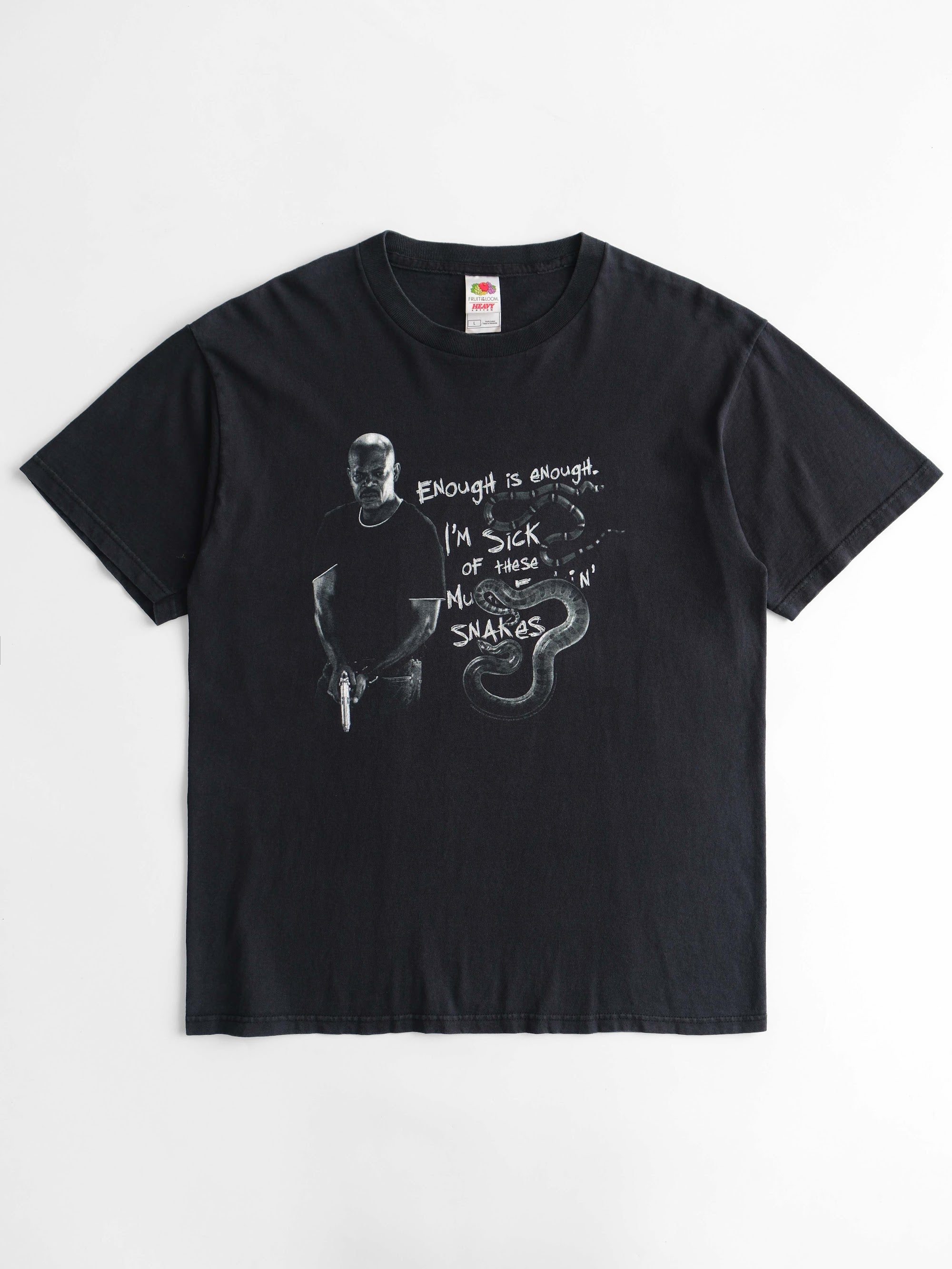 VINTAGE BLACK ENOUGH IS ENOUGH MOVIE T-SHIRT