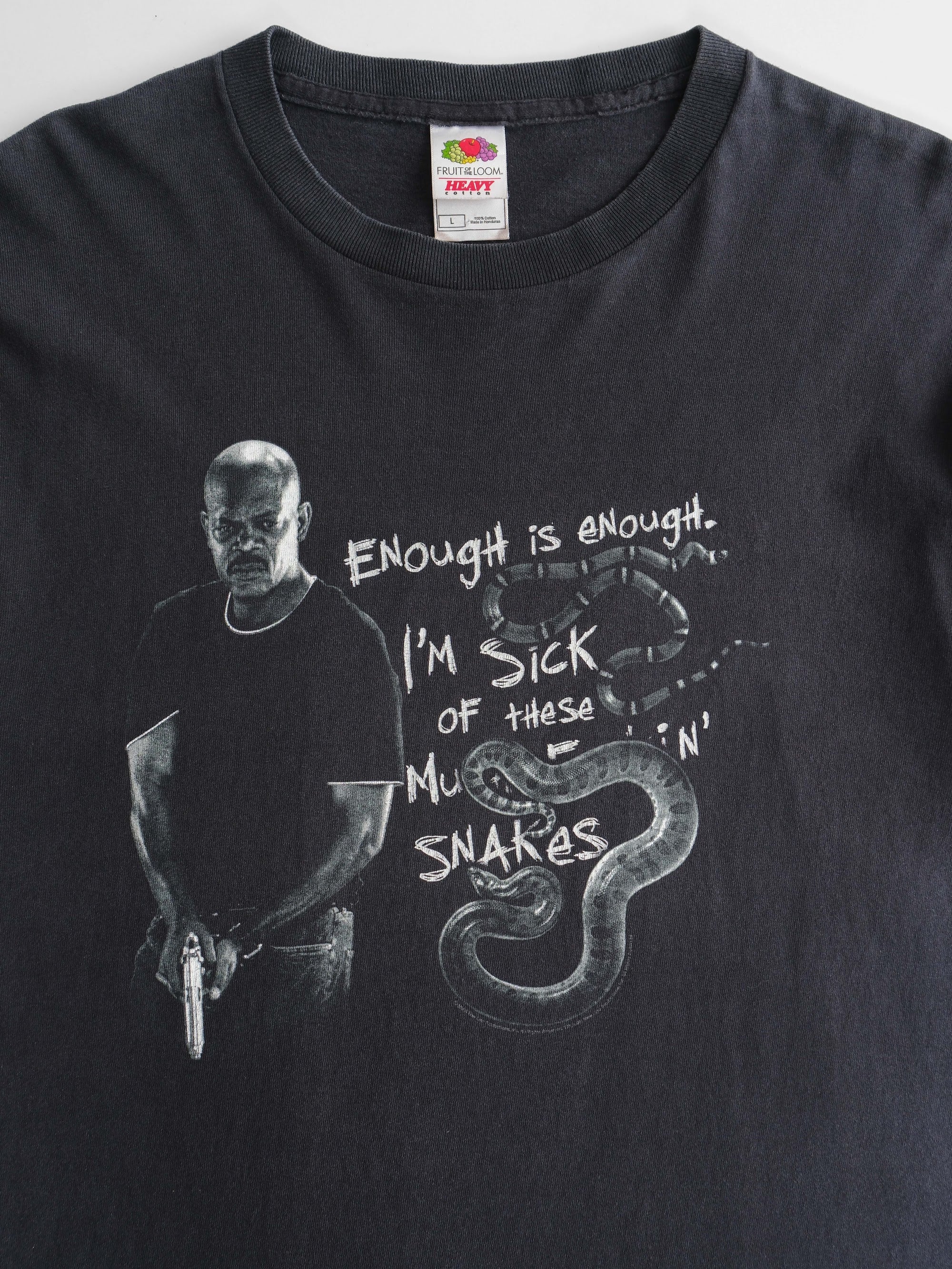 VINTAGE BLACK ENOUGH IS ENOUGH MOVIE T-SHIRT