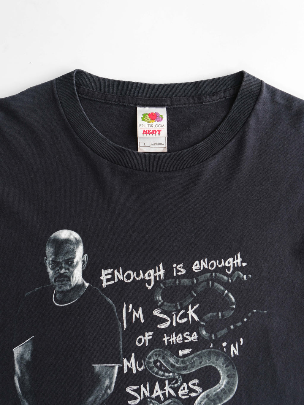 VINTAGE BLACK ENOUGH IS ENOUGH MOVIE T-SHIRT