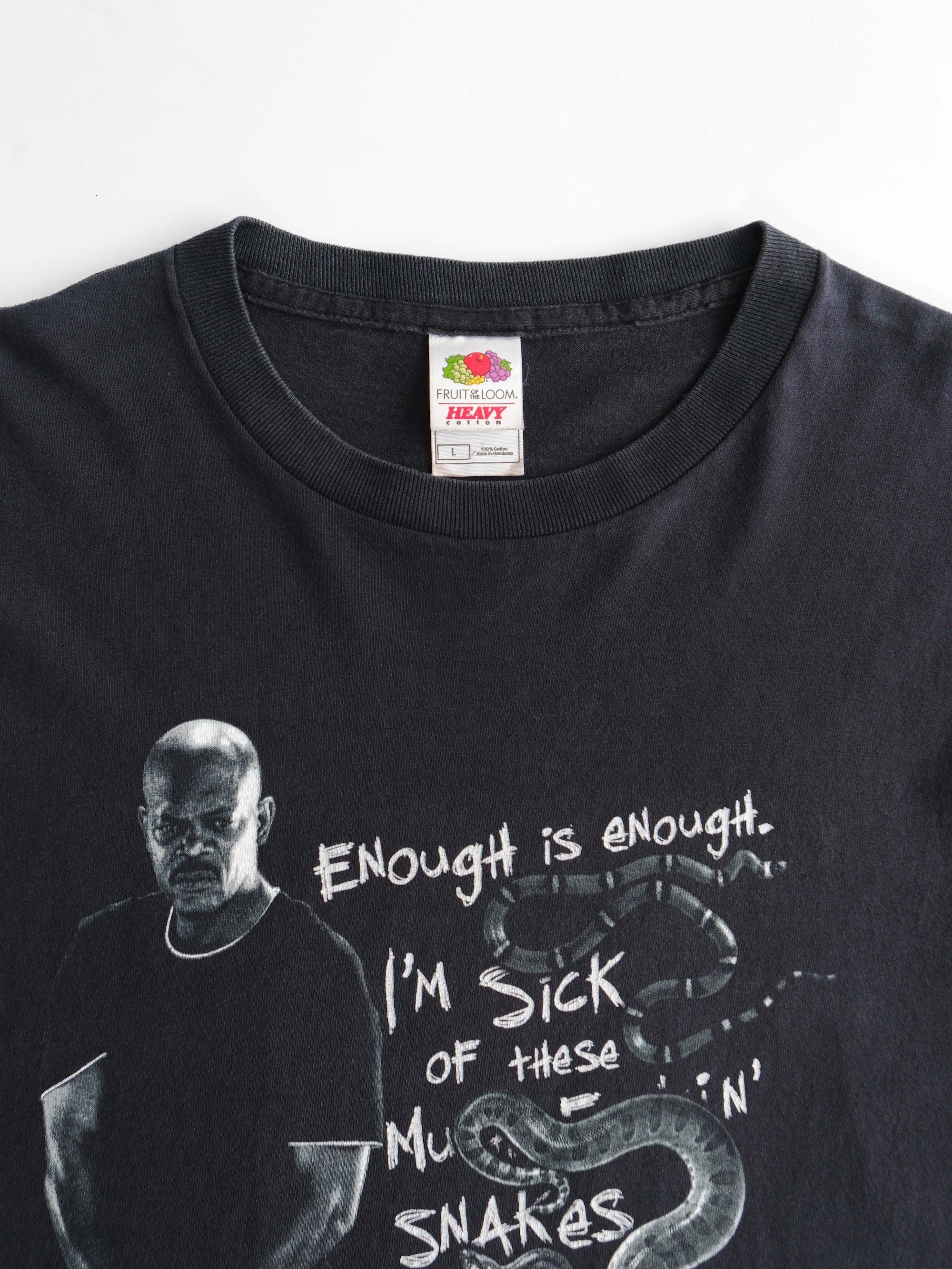 VINTAGE BLACK ENOUGH IS ENOUGH MOVIE T-SHIRT