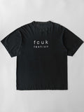 VINTAGE BLACK " FCUK FASHION " T-SHIRT