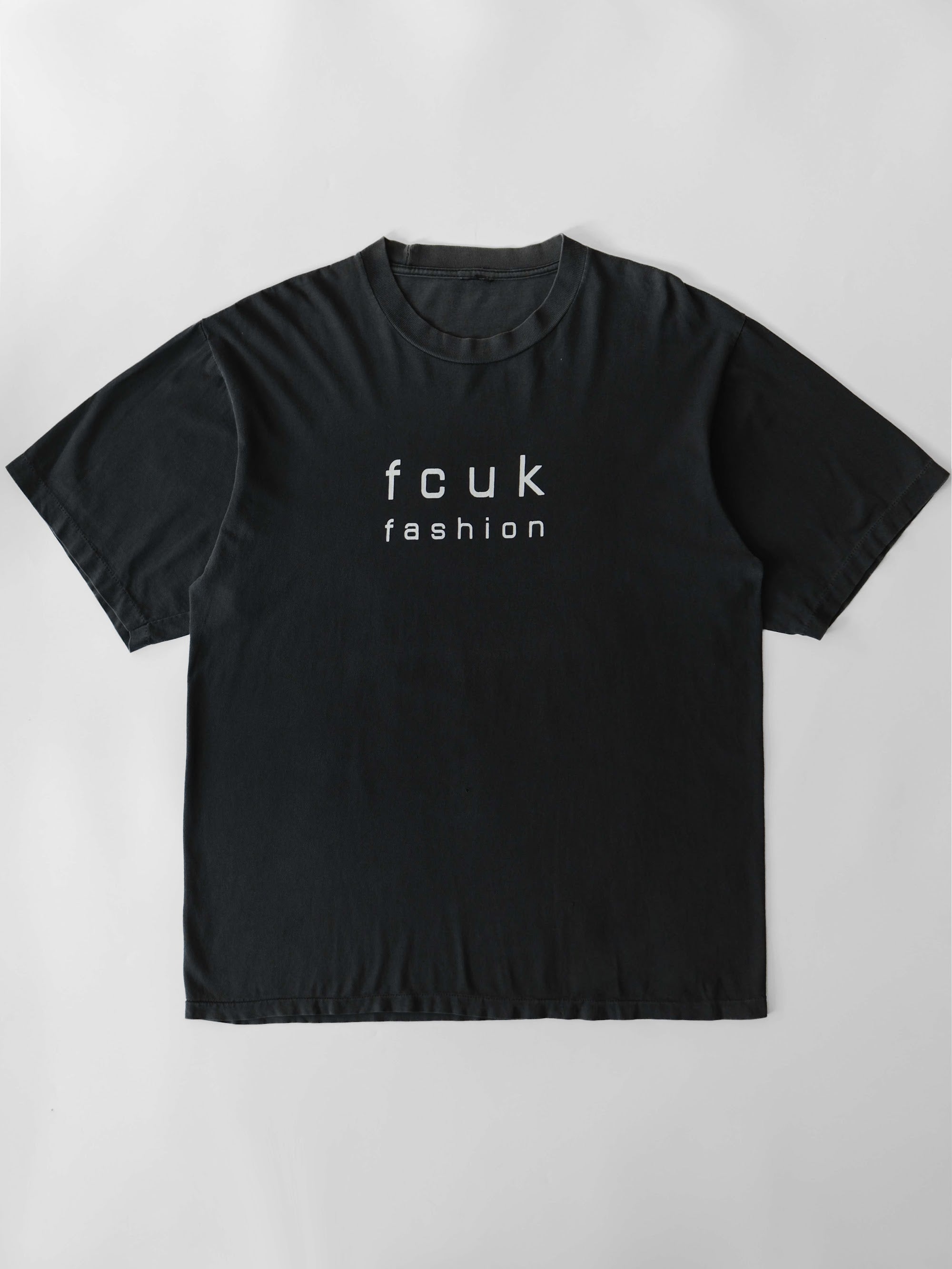 VINTAGE BLACK " FCUK FASHION " T-SHIRT