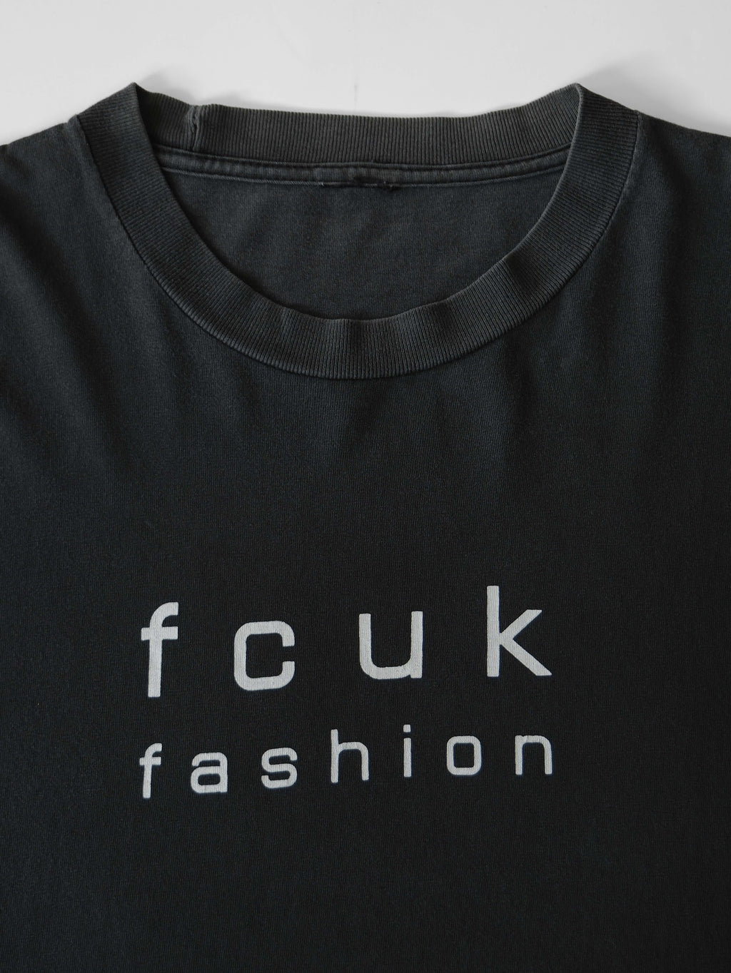VINTAGE BLACK " FCUK FASHION " T-SHIRT
