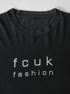 VINTAGE BLACK " FCUK FASHION " T-SHIRT