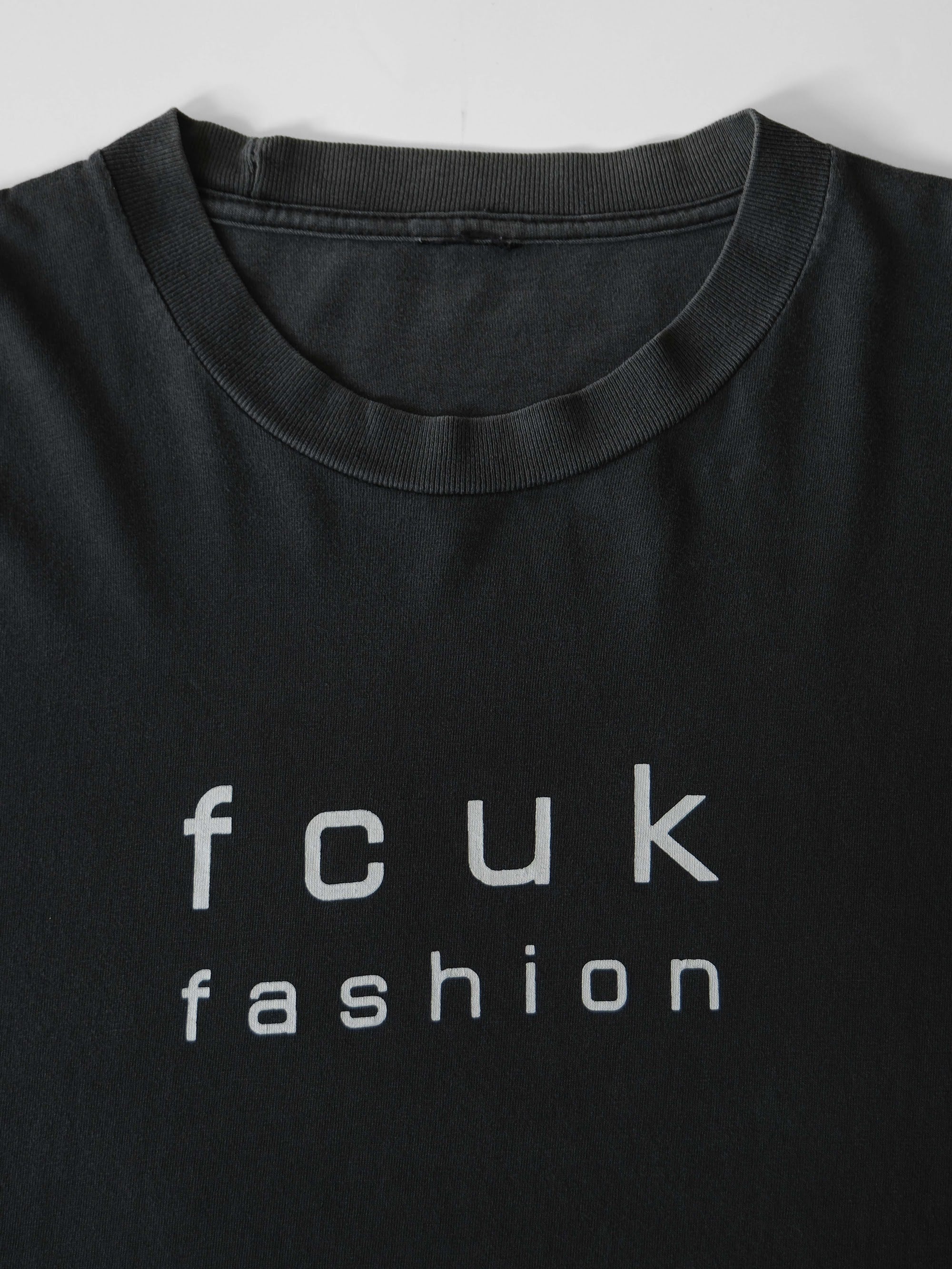 VINTAGE BLACK " FCUK FASHION " T-SHIRT