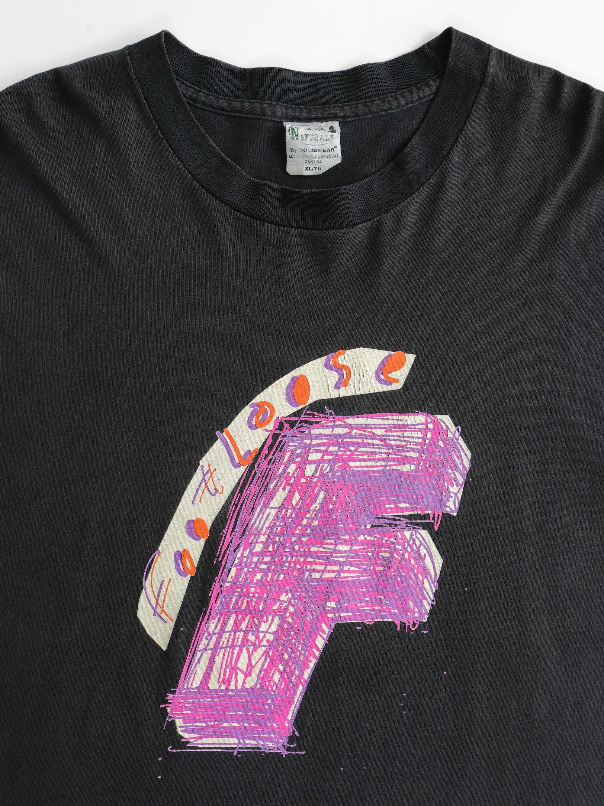 VINTAGE BLACK FOOTLOOSE  T-SHIRT
