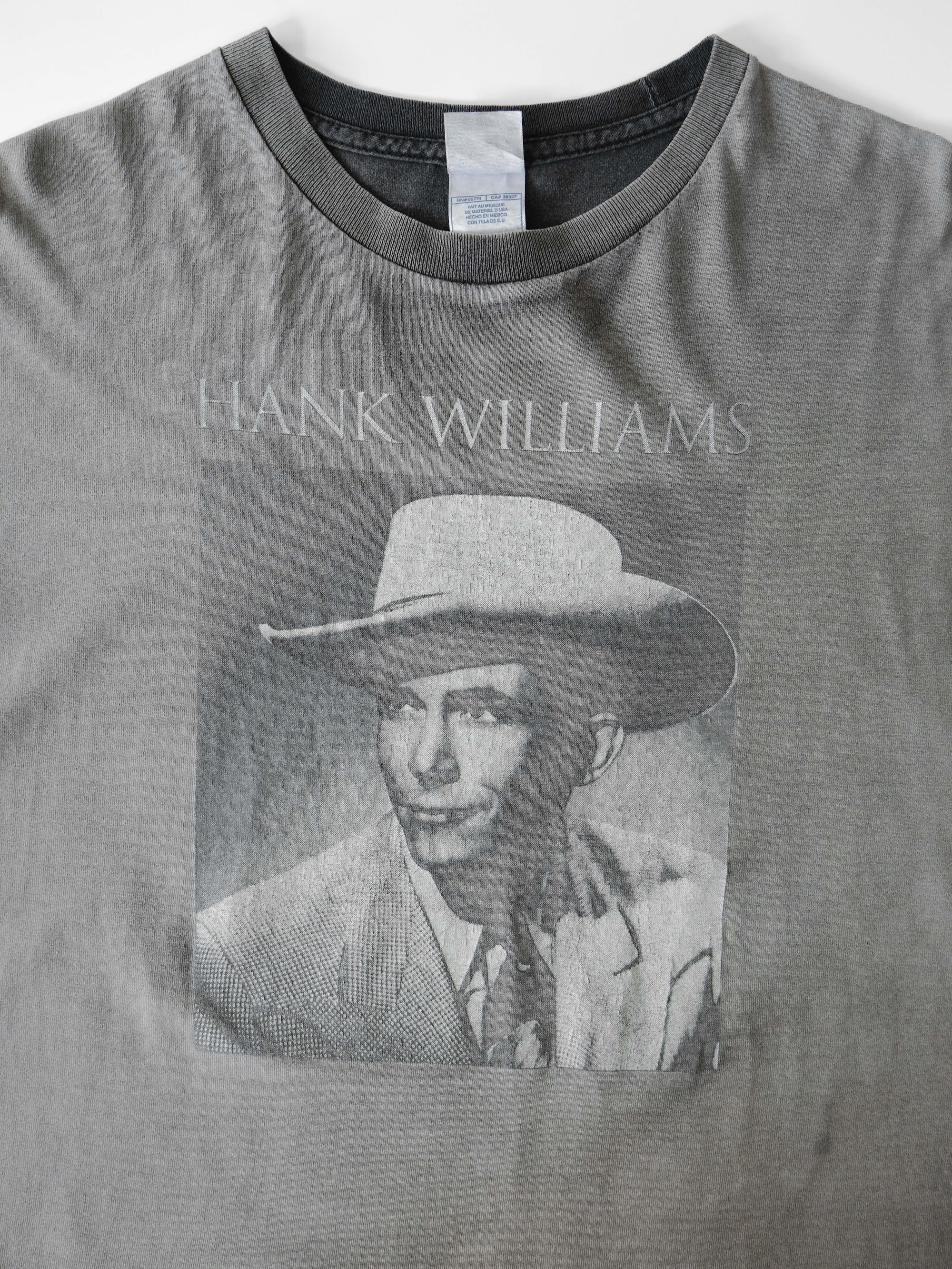 VINTAGE BLACK " HANK WILLIAMS " T-SHIRT