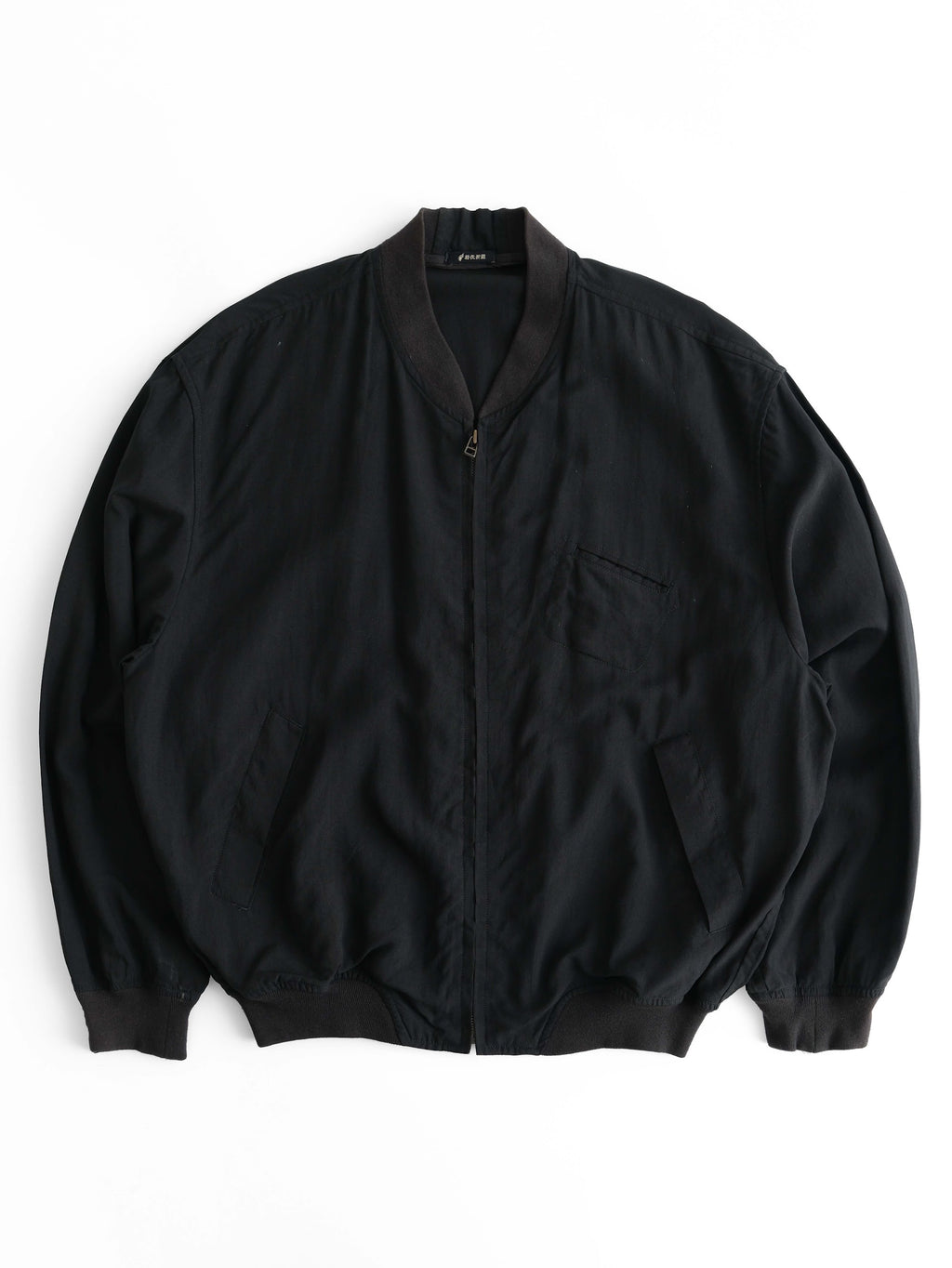 VINTAGE BLACK "HOMME BASARA" BOMBER JACKET