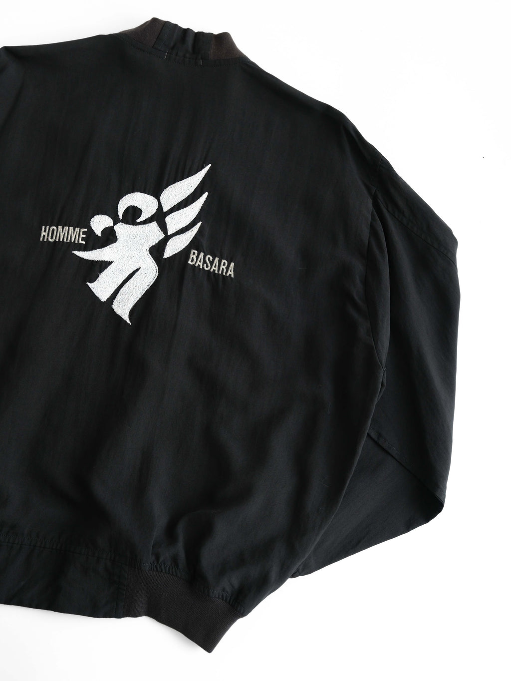 VINTAGE BLACK "HOMME BASARA" BOMBER JACKET