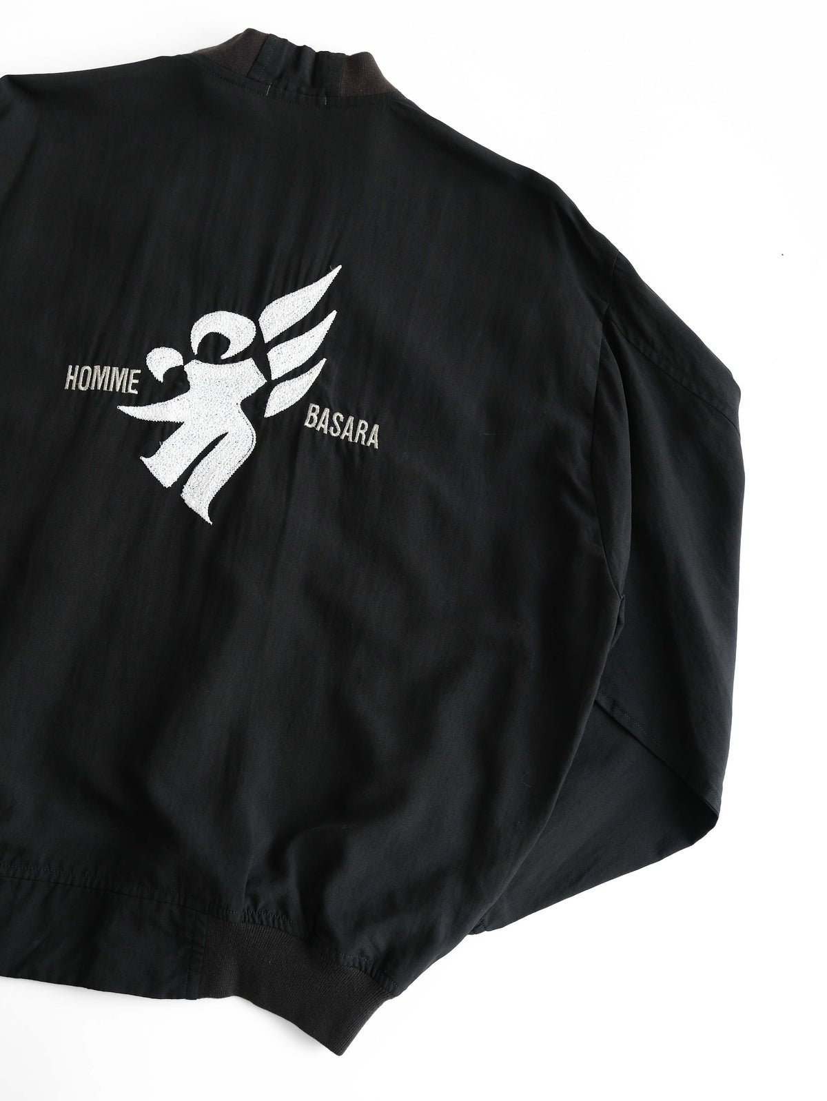 VINTAGE BLACK "HOMME BASARA" BOMBER JACKET