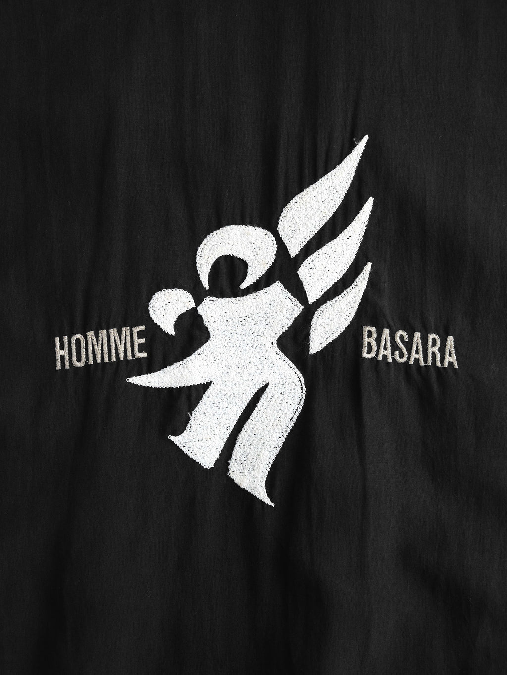 VINTAGE BLACK "HOMME BASARA" BOMBER JACKET