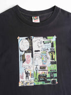 VINTAGE BLACK IN ITALIAN BY JEAN-MICHEL BASQUIAT T-SHIRT