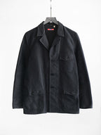 VINTAGE BLACK KEMPEL GERMANY MOLE SKIN JACKET