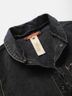 VINTAGE BLACK " KINOSHO HAMPU " CANVAS CHORE JACKET