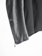 VINTAGE BLACK KIRYUYRIK WOOL/LEATHER JACKET