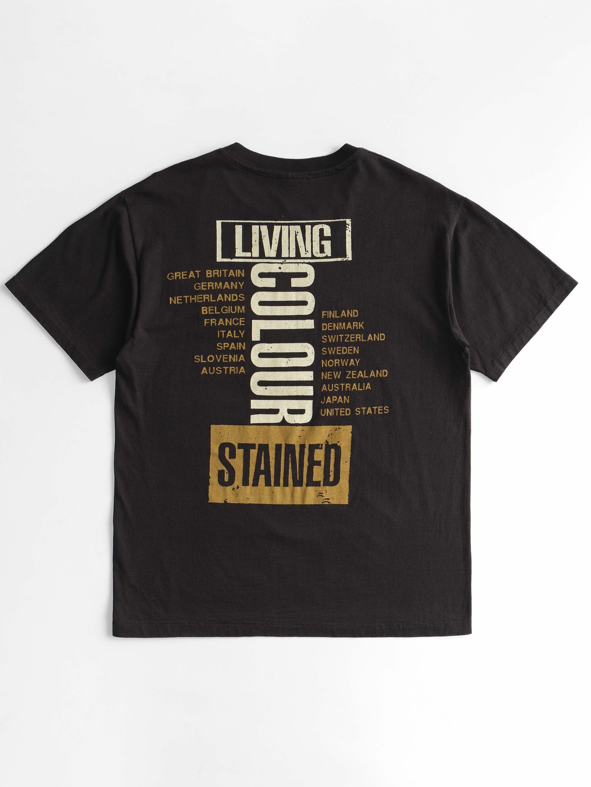 VINTAGE BLACK LIVING COLOUR T-SHIRT
