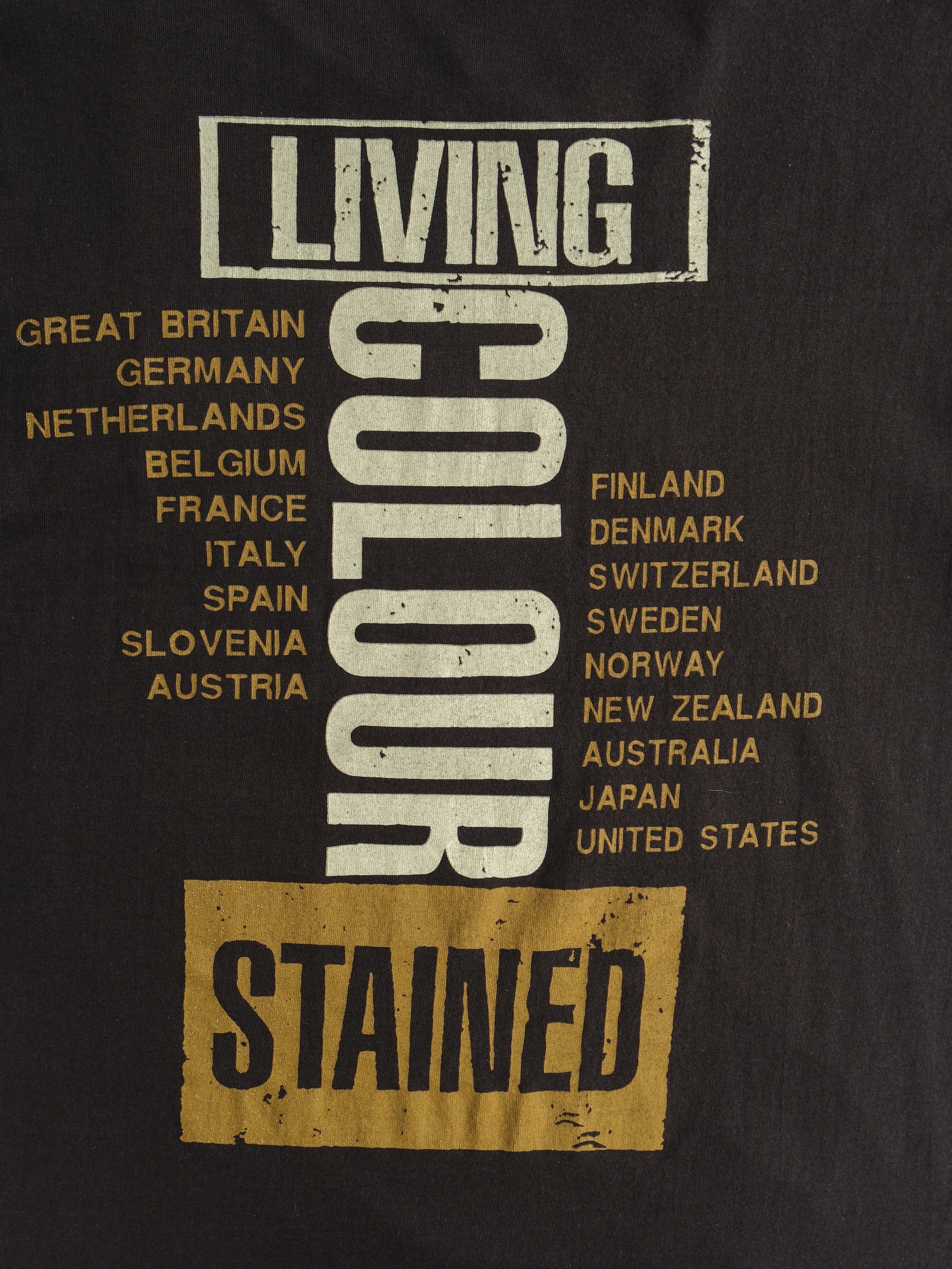 VINTAGE BLACK LIVING COLOUR T-SHIRT