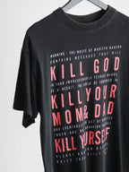 VINTAGE BLACK MARILYN MASON "KILL GOD" T-SHIRT