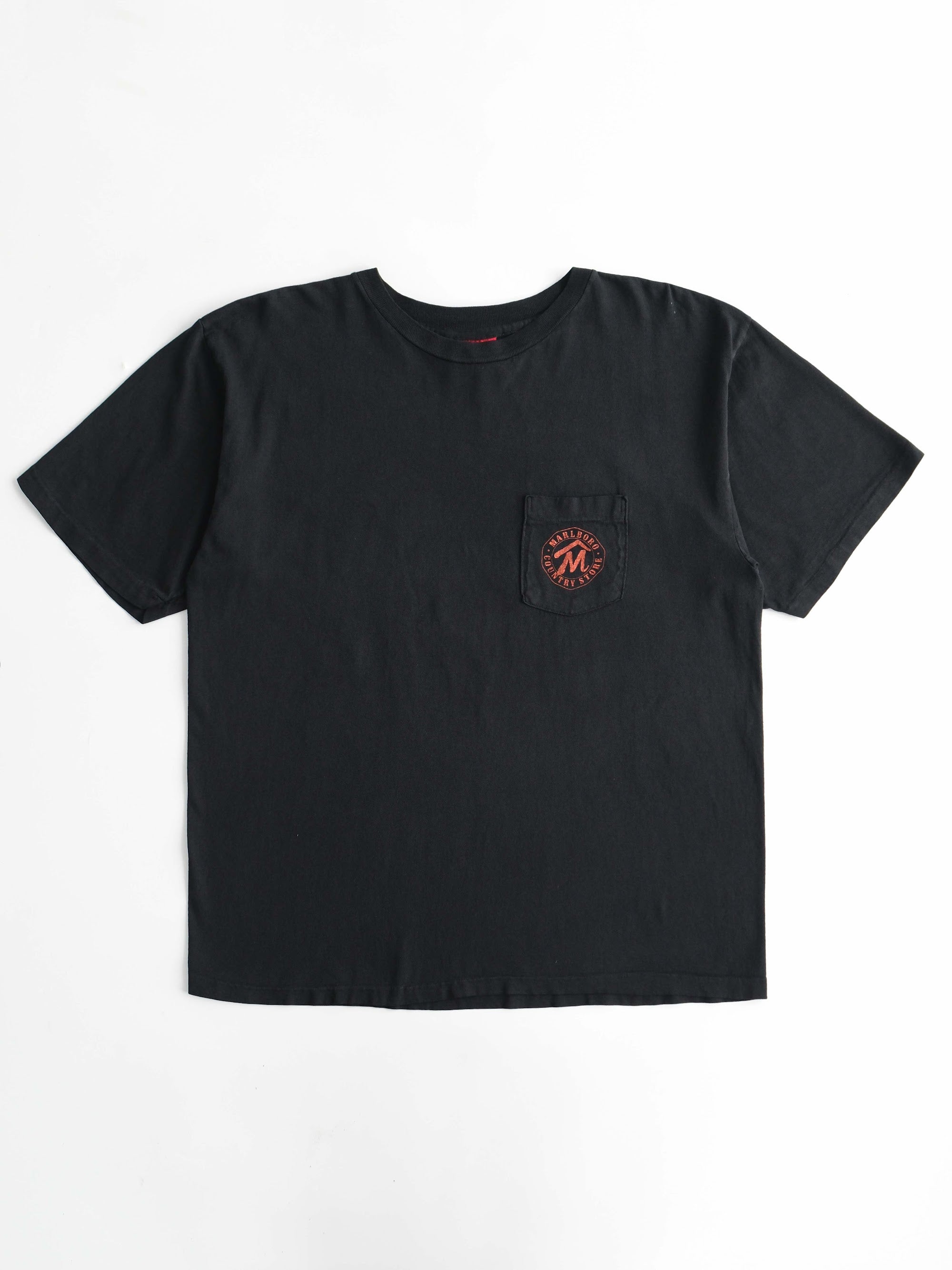 VINTAGE BLACK MARLBORO/ POCKET T-SHIRT