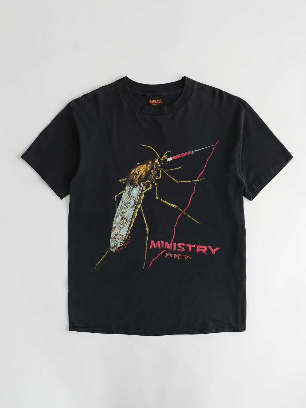 VINTAGE BLACK MINISTRY "JUST ONE FIX" T-SHIRT