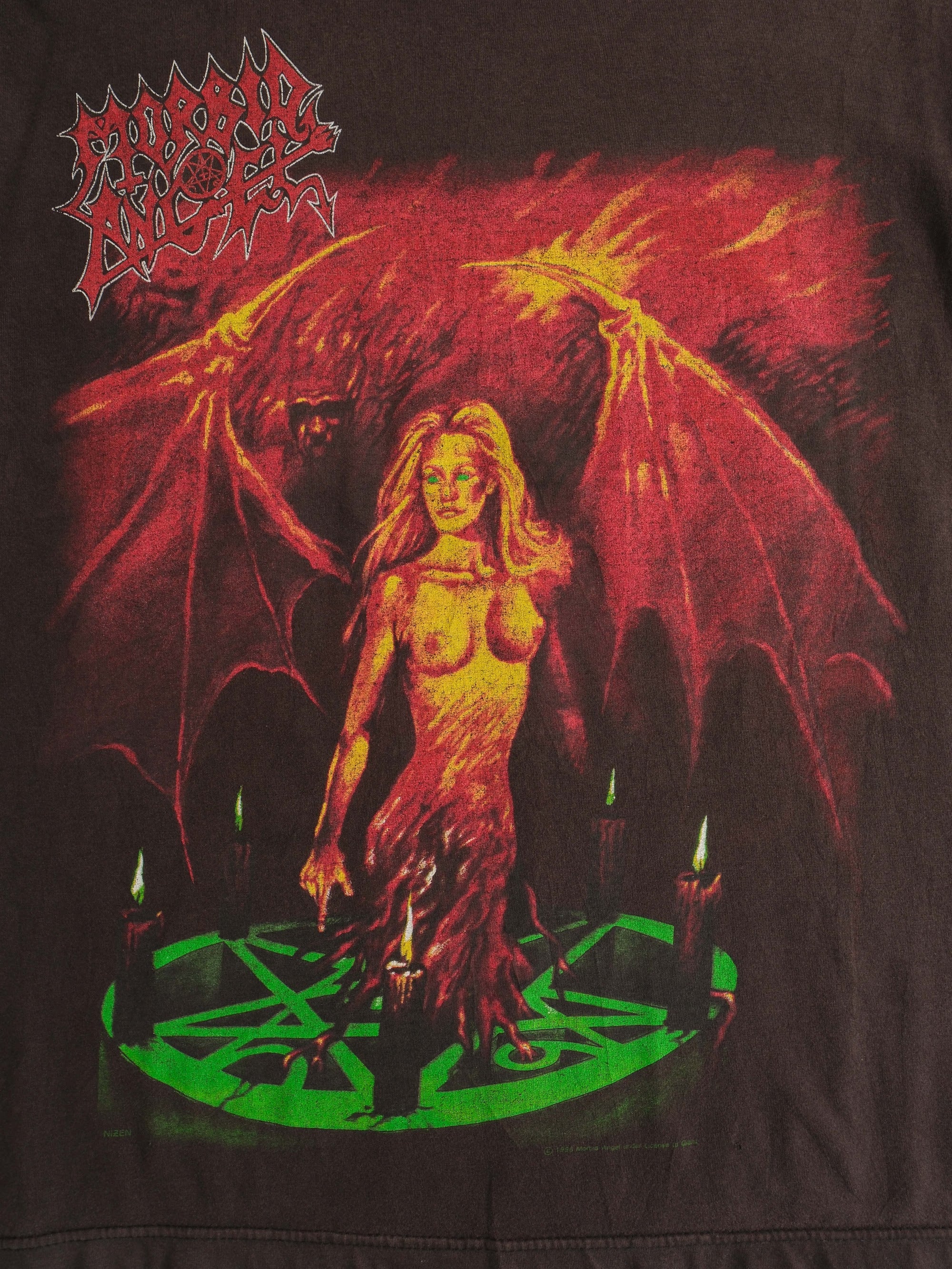 VINTAGE BLACK MORBID ANGEL " ANGEL OF DISEASE " T-SHIRT