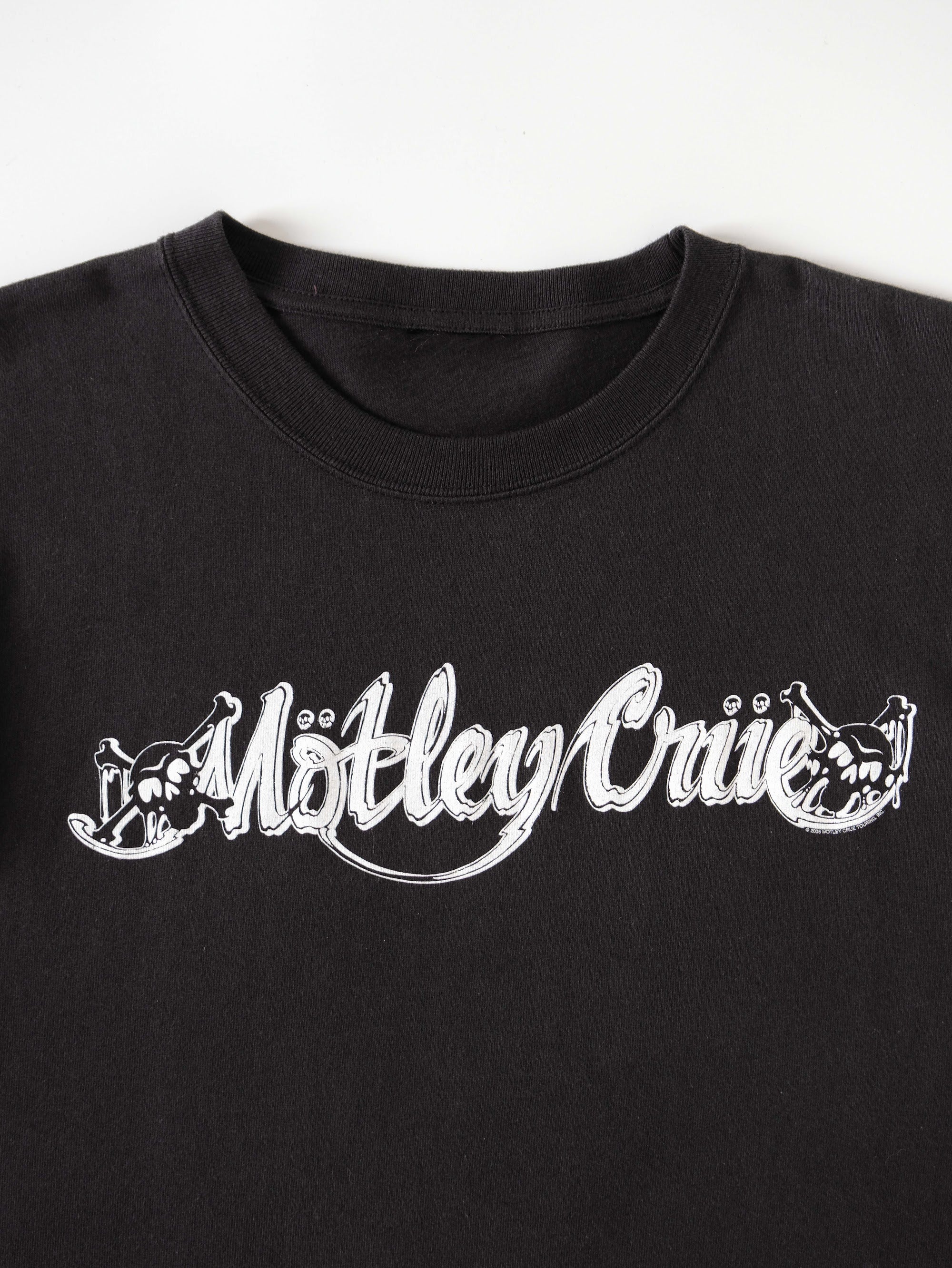 VINTAGE BLACK " MOTLEY CRUE " T-SHIRT