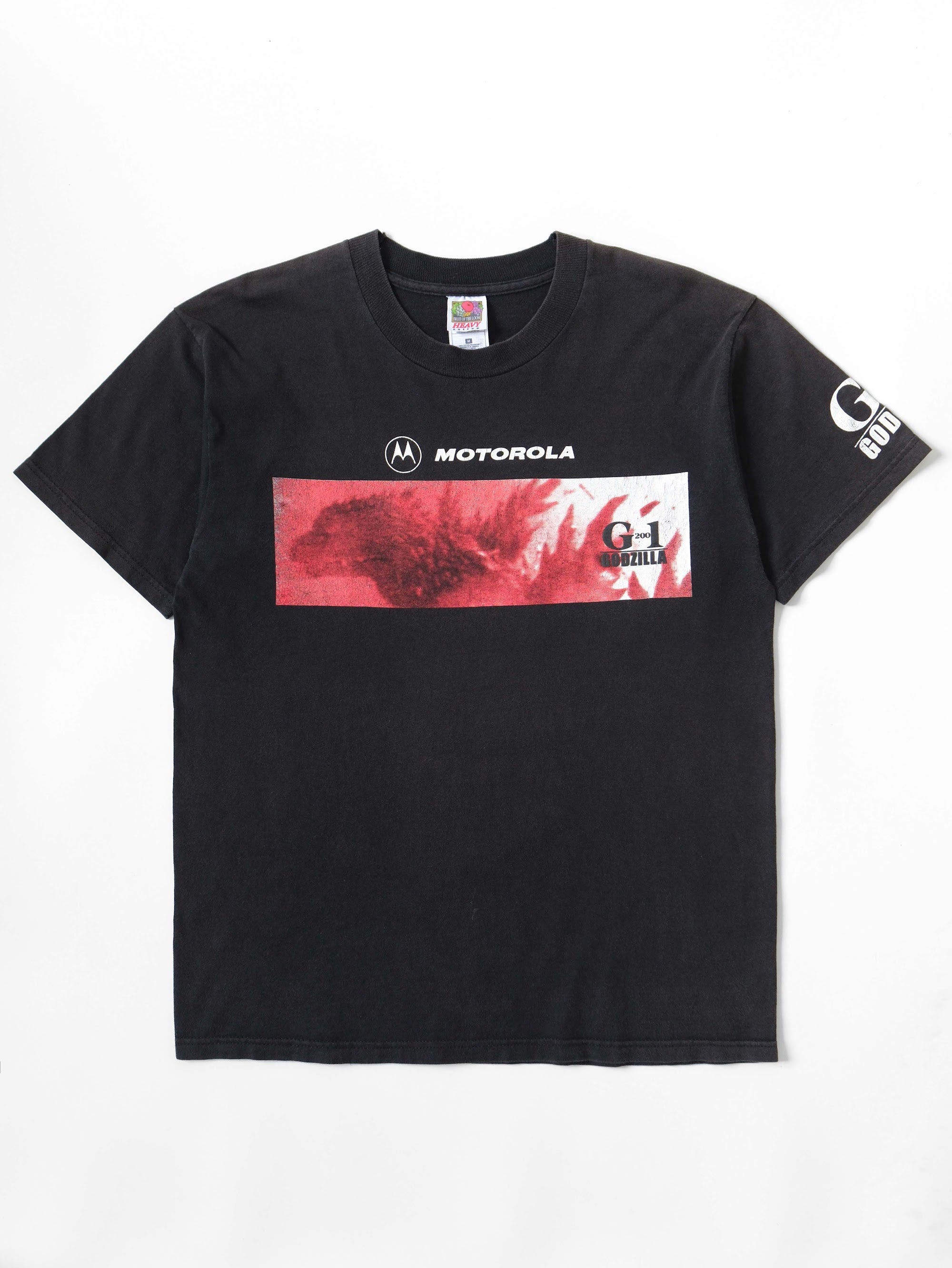 VINTAGE BLACK MOTOROLA G-1 RELEASE WITH GODZILLA T-SHIRT