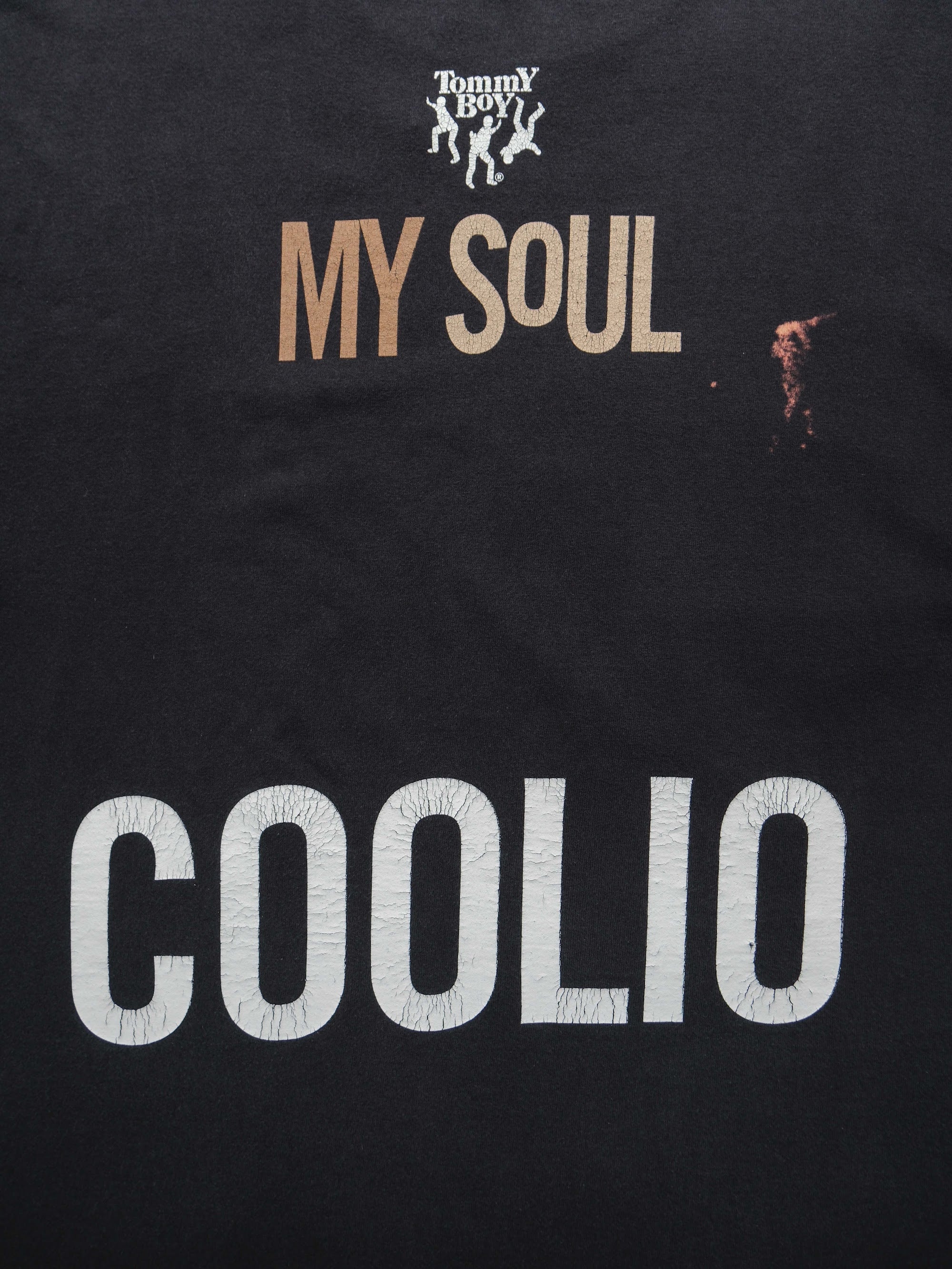 VINTAGE BLACK MY SOUL BY COOLIO FOR TOMMY BOY RECORDS  T-SHIRT