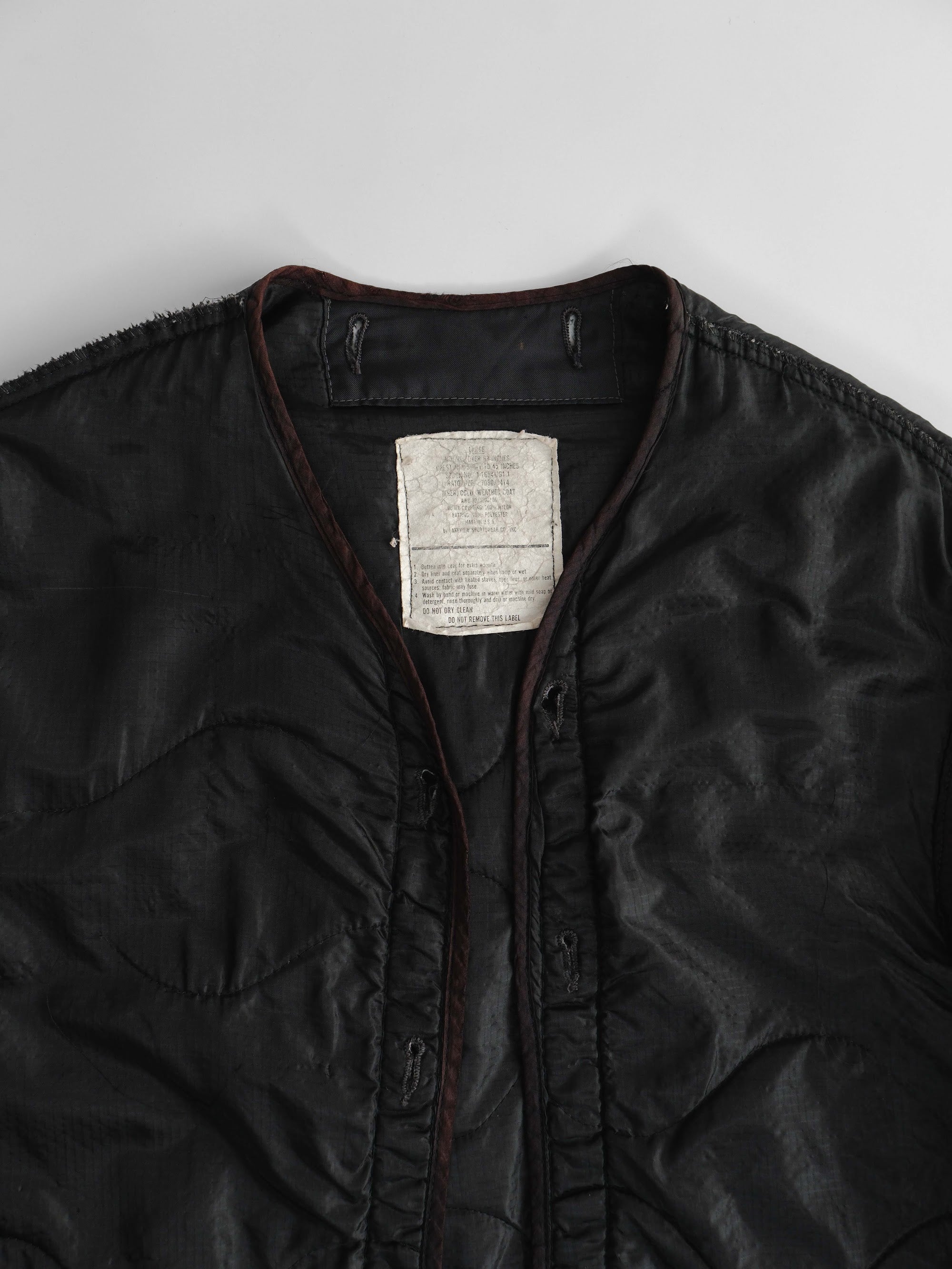 VINTAGE BLACK NATO LINER  JACKET