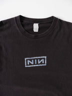 VINTAGE BLACK NINE INCH NAILS " LIVE WITH TEETH " TOUR T-SHIRT
