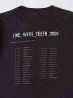 VINTAGE BLACK NINE INCH NAILS " LIVE WITH TEETH " TOUR T-SHIRT