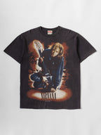 VINTAGE BLACK NIRVANA " KURT COBAIN " BOOTLEG T-SHIRT