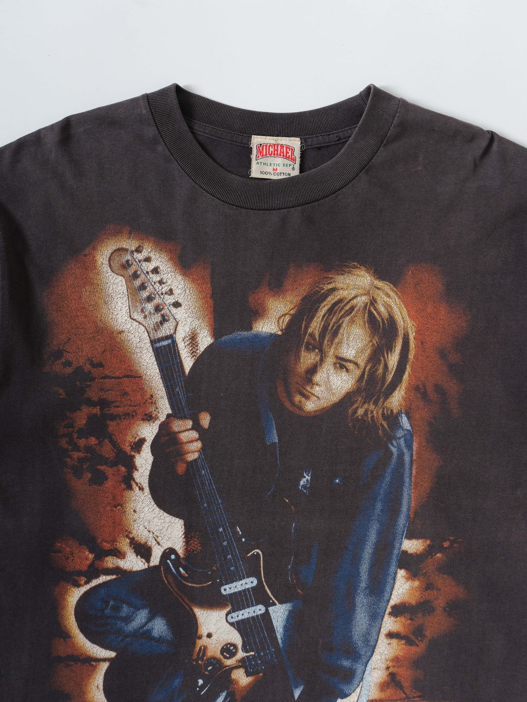 VINTAGE BLACK NIRVANA " KURT COBAIN " BOOTLEG T-SHIRT