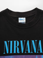 VINTAGE BLACK NIRVANA "SILVER" ROCK SINGLE T-SHIRT