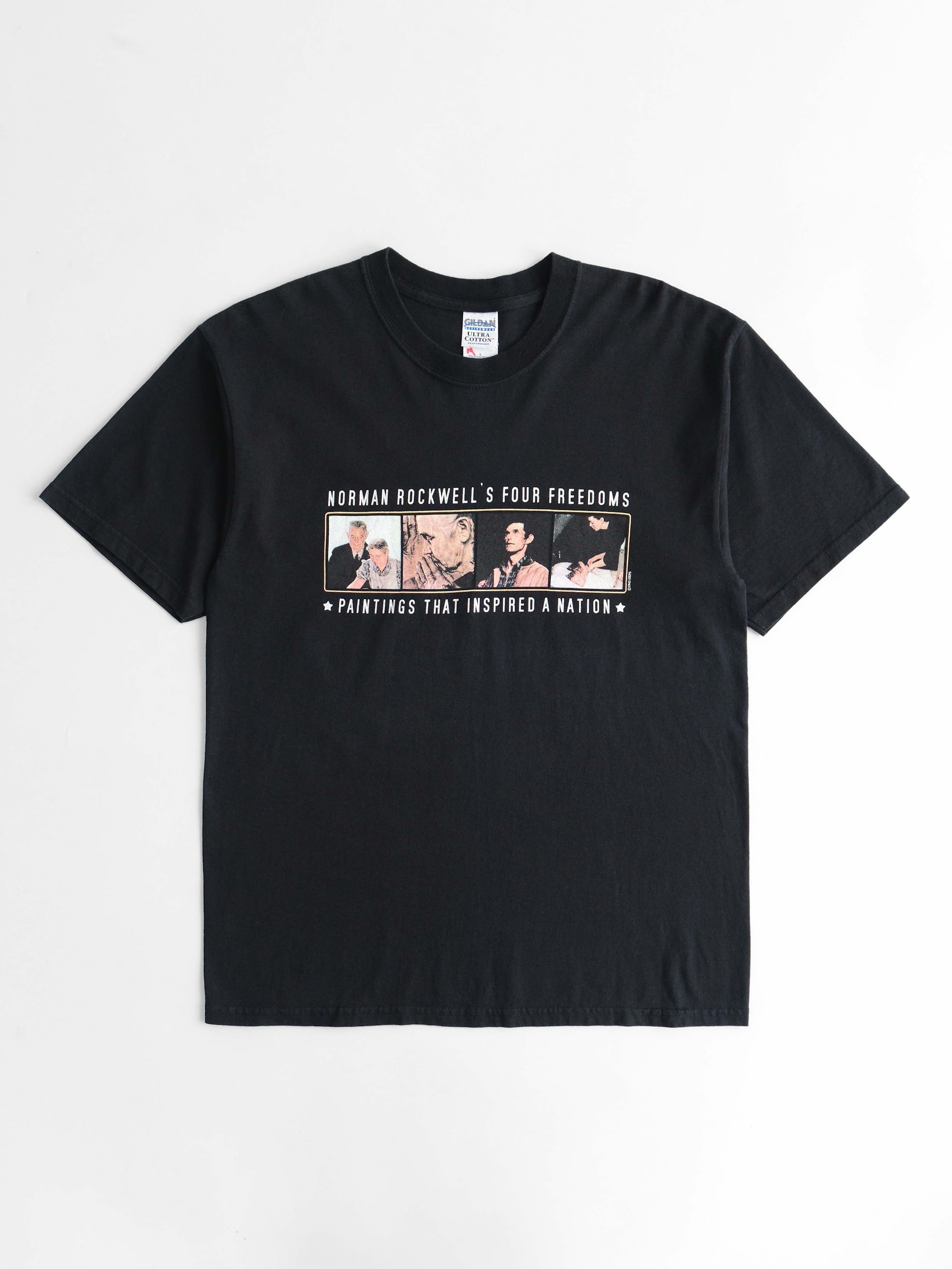 VINTAGE BLACK NORMAN ROCKWELL'S T-SHIRT